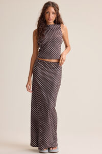 Priscilla Polka Dot Maxi Skirt - Altar'd State