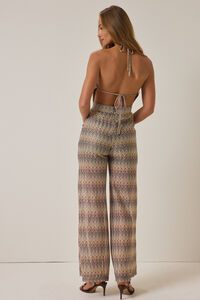 Arianna Chevron Jumpsuit Detail 4 - Altar'd State
