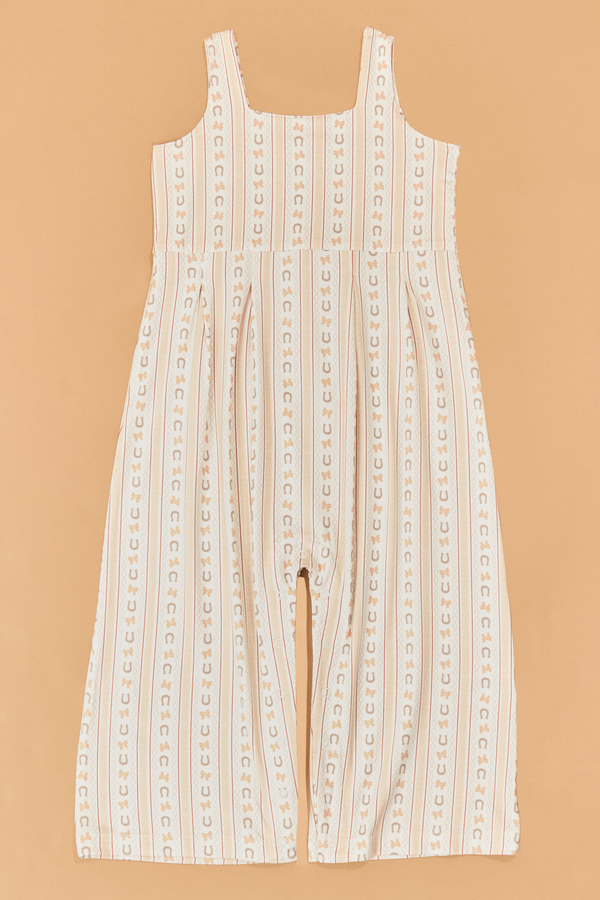 Horseshoe Bow Stripe Jumpsuit - Altar'd State