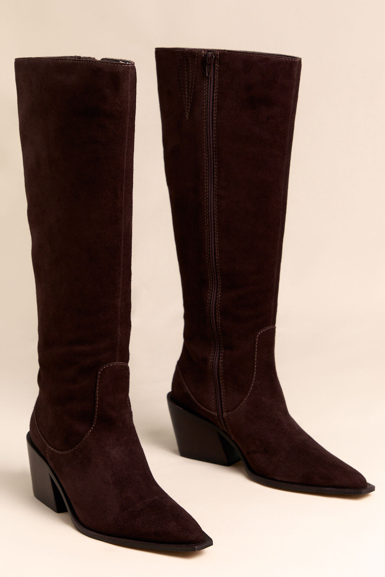 Antony Suede Block Heel Boot
