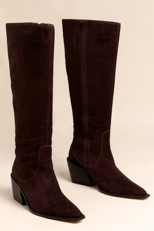 Antony Suede Block Heel Boot - Altar'd State - 