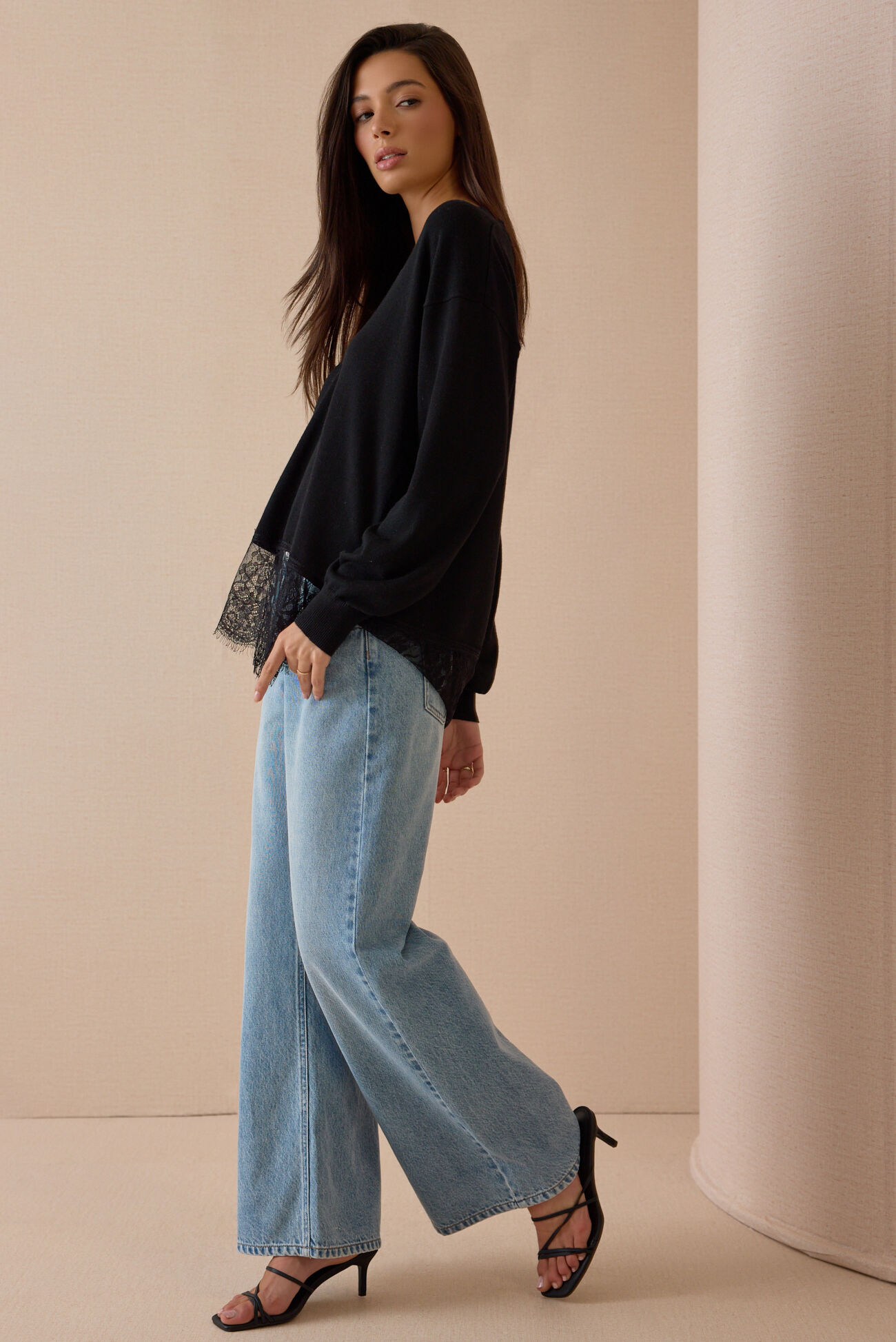 Harley Lace Trim Sweater