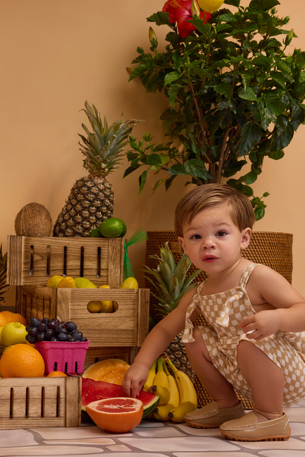 Palm Check Knot Shortall Detail 5 - Altar'd State