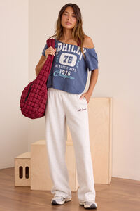 Philly Off The Shoulder Tee Detail 2 - Altar'd State