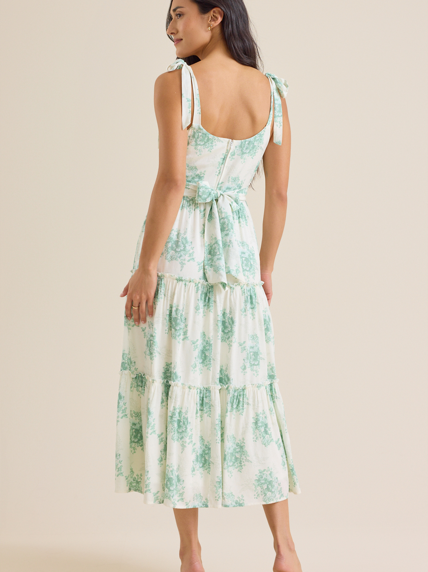 green emerald velvet dress Roma Label | Women's Sienna Maxi Emerald (Green Flowers Print, Size Xs)