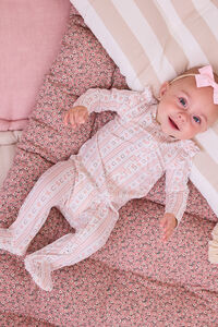 Horseshoe Bow Stripe Footie - Altar'd State