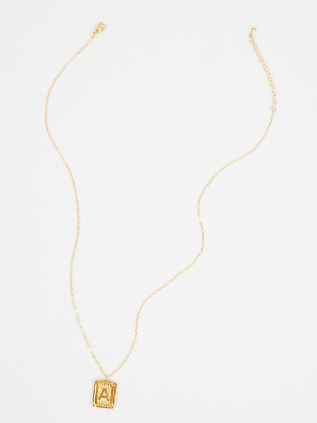 Burst Tag Monogram Necklace - A | Altar 