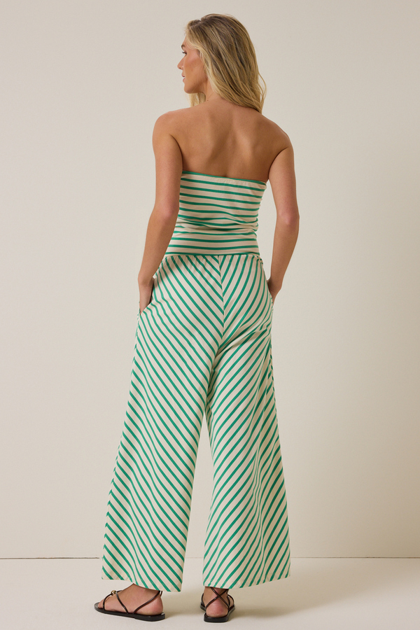 Tay Stripe Jumpsuit Detail 3 - Altar'd State