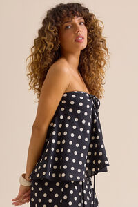 Veda Polka Dot Tube Top Detail 4 - Altar'd State
