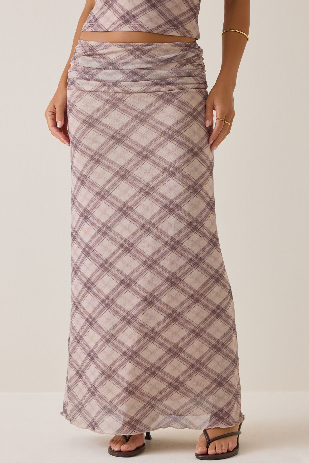 Felicia Plaid Maxi Skirt