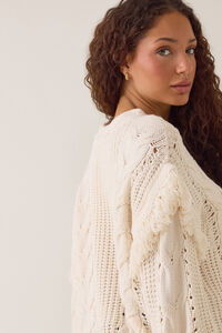 Hailey Fringe Knit Sweater Detail 5 - Altar'd State
