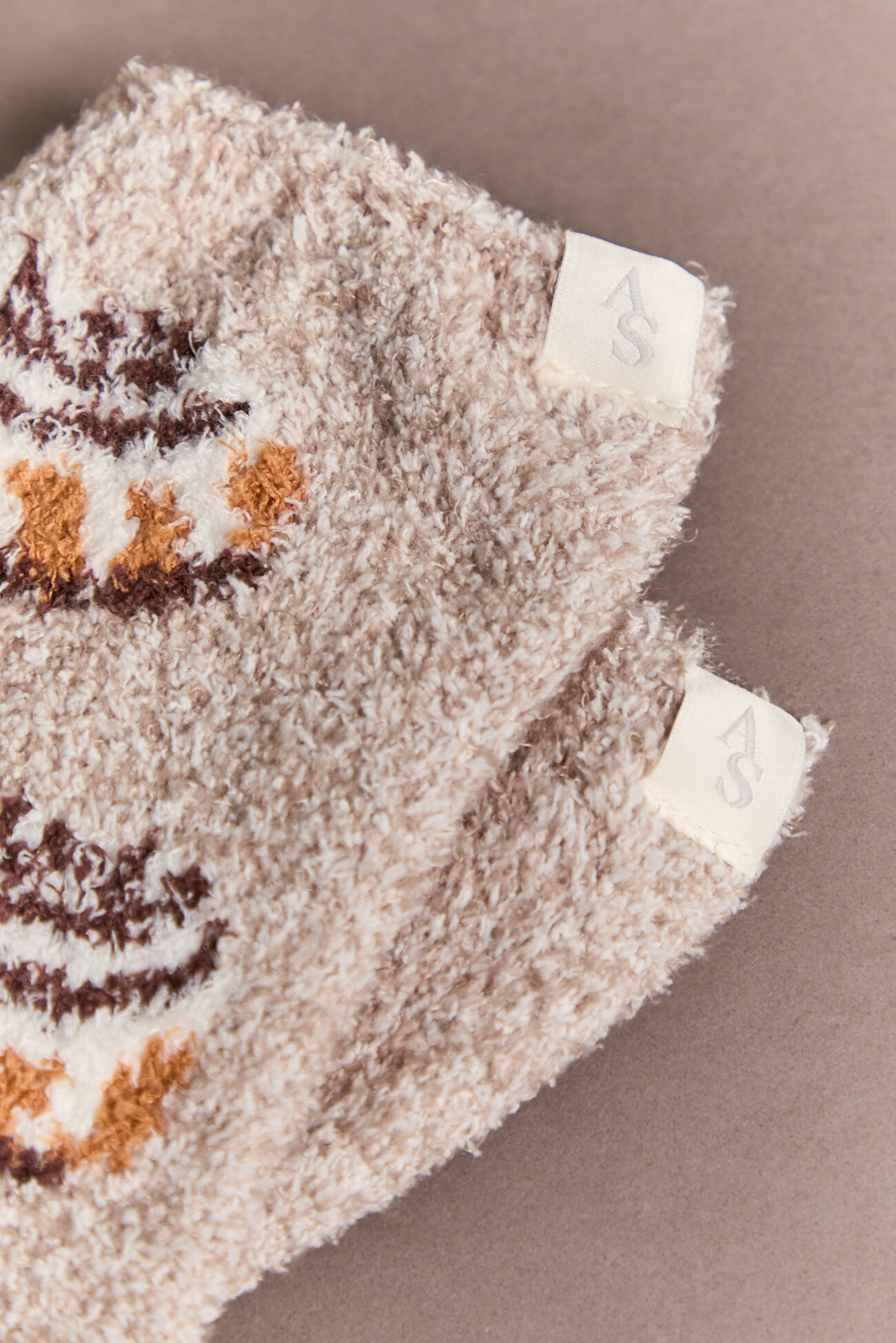 Cinnamon Roll Fuzzy Socks