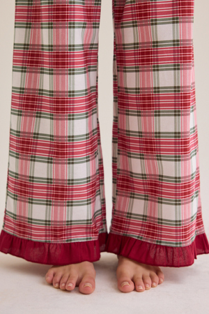 Plaid Wishes Mama Lounge Set - Altar'd State