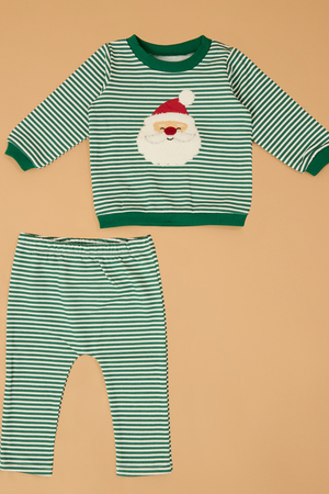 Santa and Stripes Jogger Set - Altar'd State