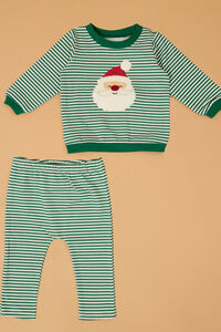 Santa and Stripes Jogger Set - Altar'd State