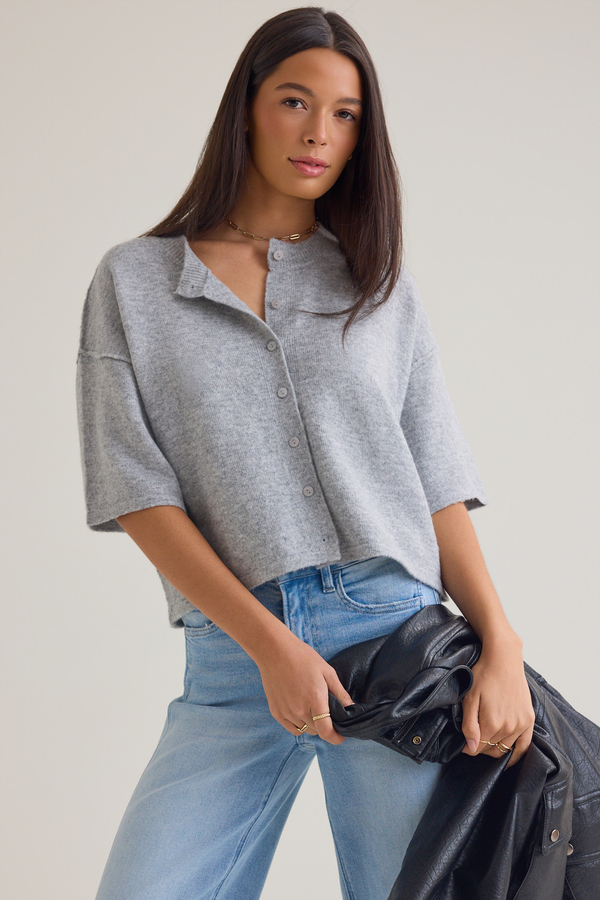 Kiley Short Sleeve Cardigan Detail 2 - Altar'd State