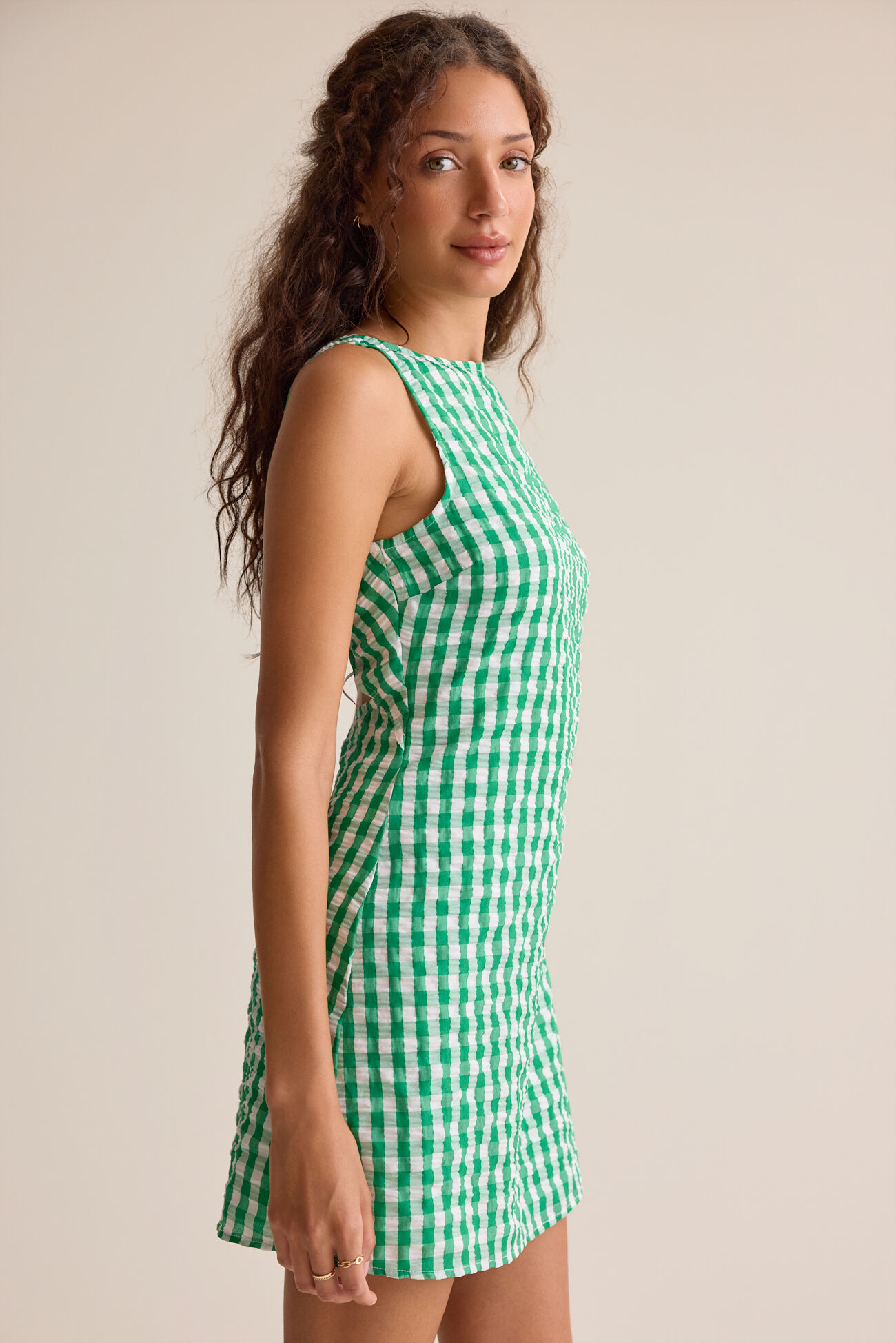 Brinley Gingham Mini Dress