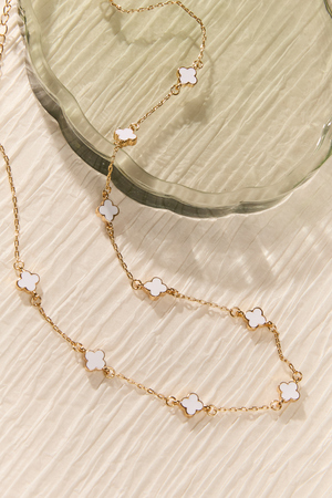 18K Gold Dainty Clover Choker - Altar'd State - 