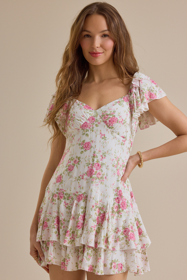 Pettra Floral Mini Dress - Altar'd State