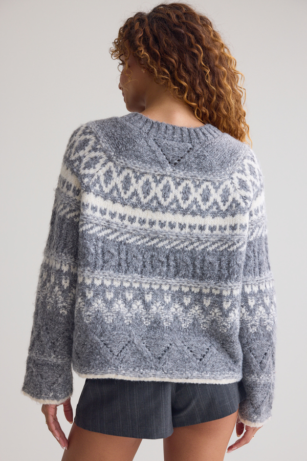 Niki Fair Isle Sweater Detail 5 - Altar'd State