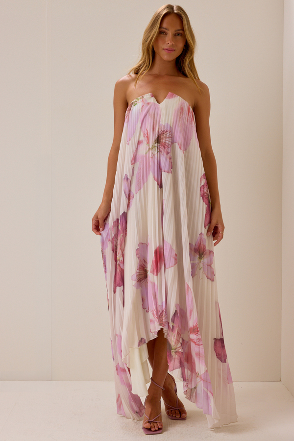Keira Floral Maxi Dress Detail 3 - Altar'd State