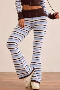 Sprint Stripe Fold Over Pant Detail 4 - Altar'd State