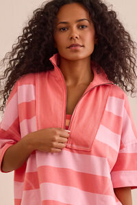 Steady Stripe Quarter Zip - Altar'd State