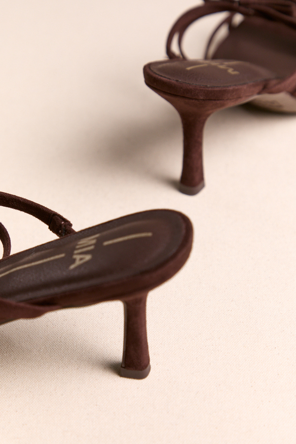 Espresso Elegance Kitten Heels Detail 5 - Altar'd State