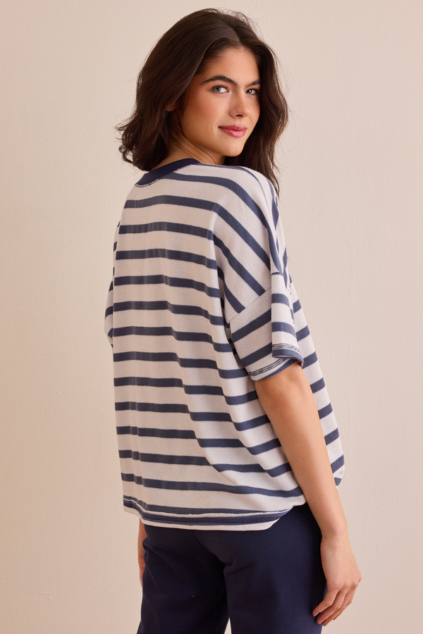 Relaxed Rib Oversized Tee Detail 4 - Altar'd State