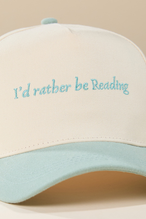 I'd Rather Be Reading Baseball Hat - Altar'd State - 