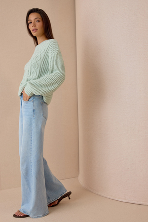 Colette Cable Knit Sweater - Altar'd State - 