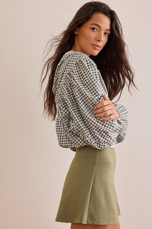 Gingham Lightweight Jacket - Altar'd State - 