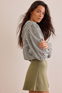 Gingham Lightweight Jacket Detail 4 - Altar'd State