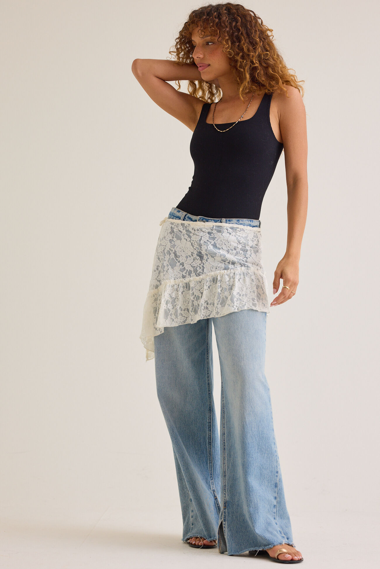 Becca Lace Ruffle Skirt