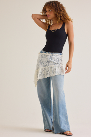 Becca Lace Ruffle Skirt - Altar'd State