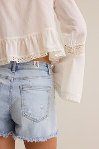 Anya Denim Short Detail 6 - Altar'd State