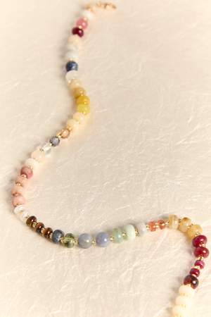 Sunset Beaded Statement Necklace - Altar'd State - 