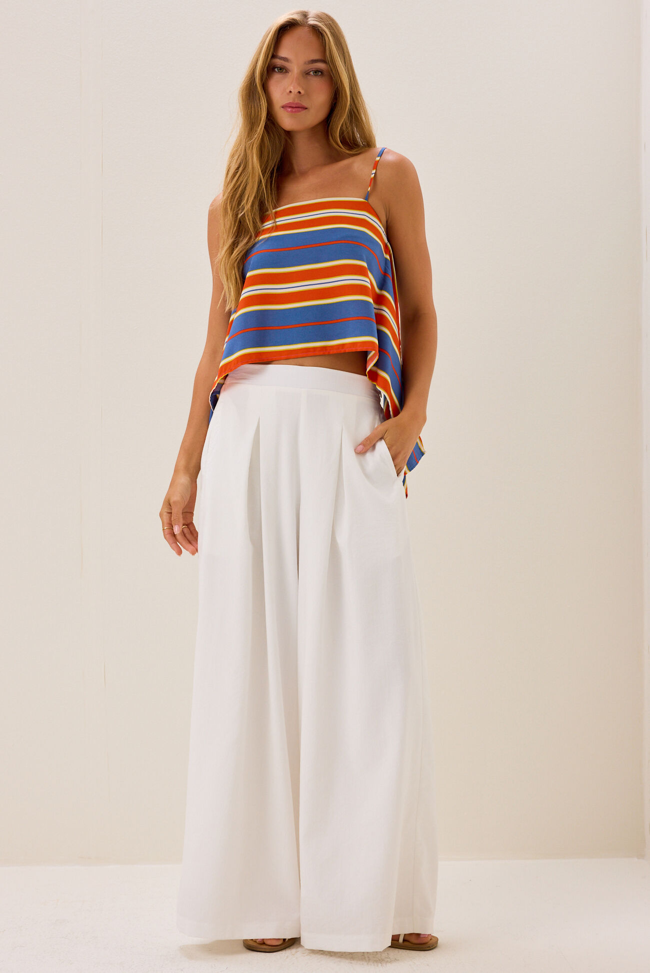 Veda Wide Leg Trouser Pants