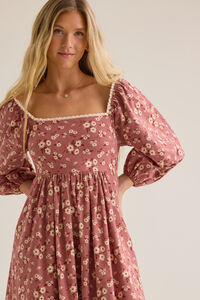 Beth Floral Midi Dress Detail 2 - Altar'd State