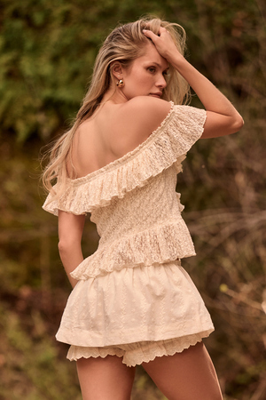 Heidi Off The Shoulder Ruffle Top - Altar'd State - 