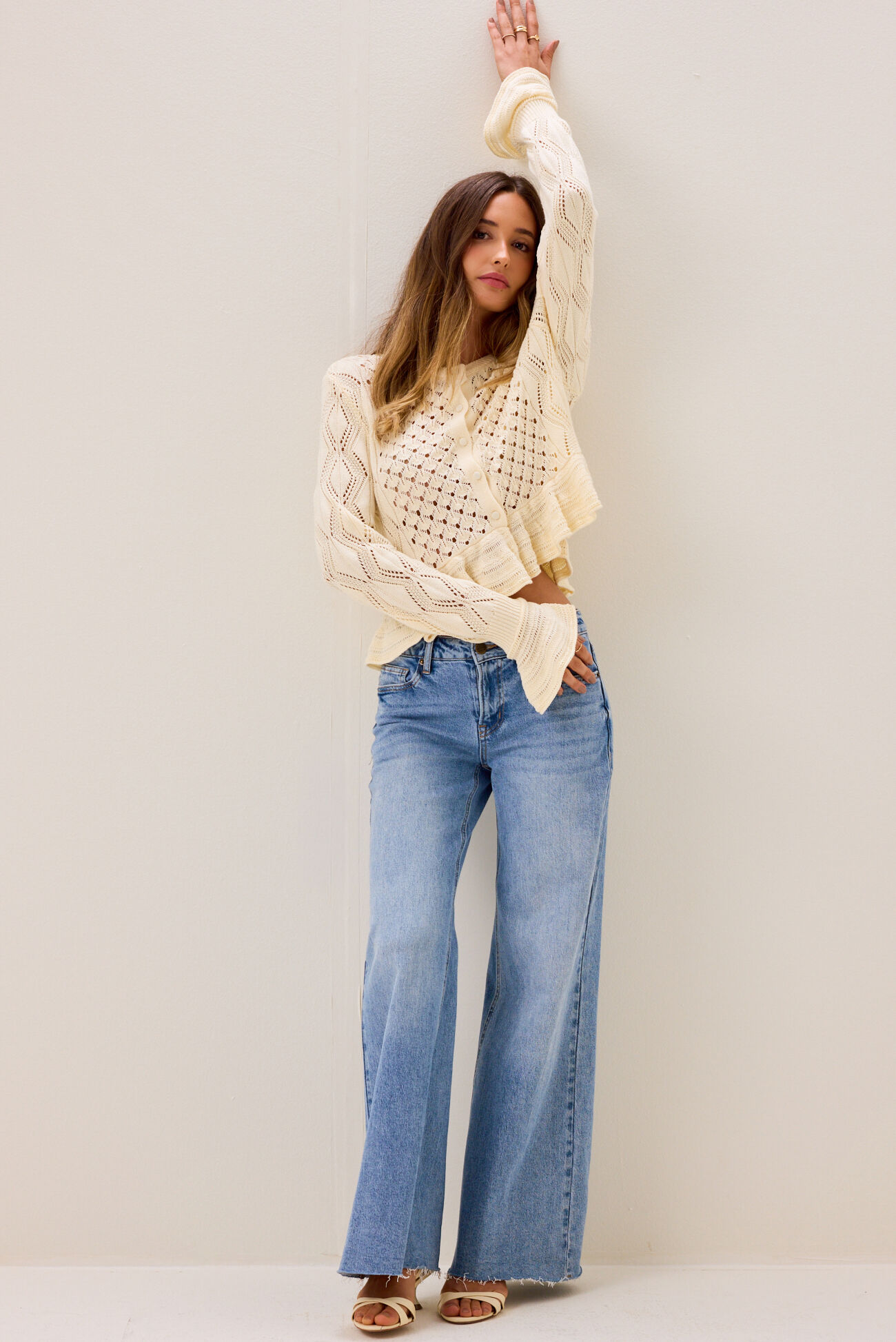 Penelope Pointelle Cardigan