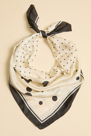 Polka Dot Silk Scarf - Altar'd State