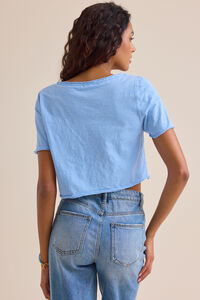 Vera Cropped Lace Tee Detail 5 - Altar'd State