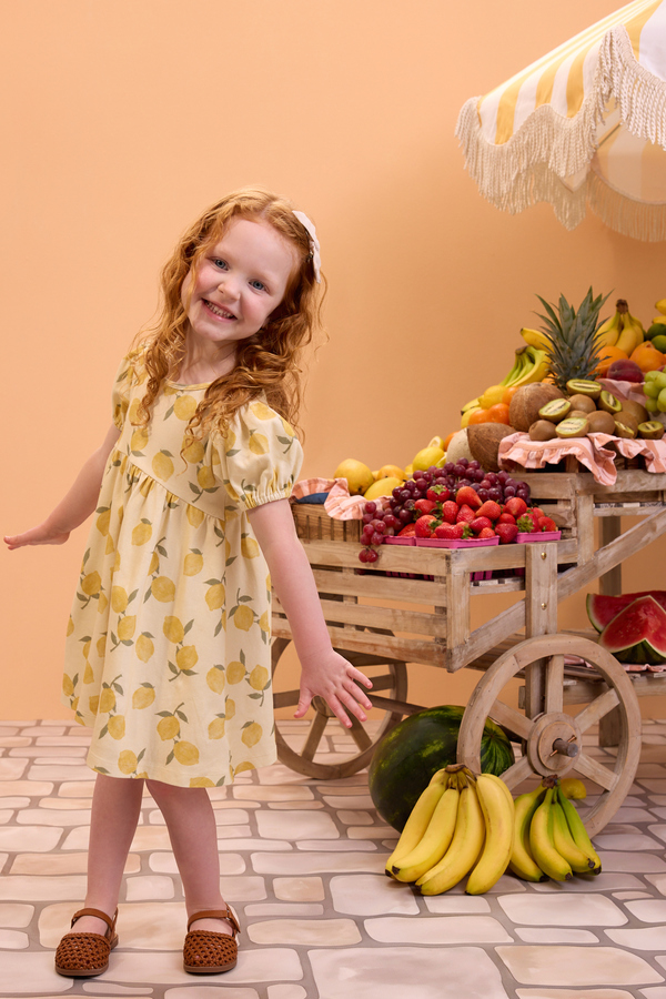 Lucia Lemons Puff Sleeve Dress - Altar'd State