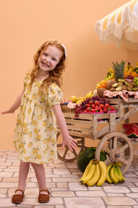 Lucia Lemons Puff Sleeve Dress - Altar'd State