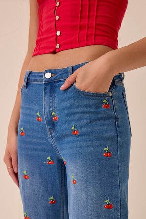 Bella Embroidered Jeans - Altar'd State - 