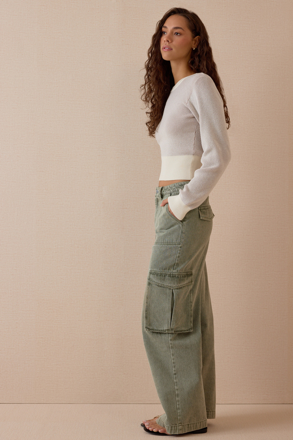Gemma Striped Sweater Detail 2 - Altar'd State