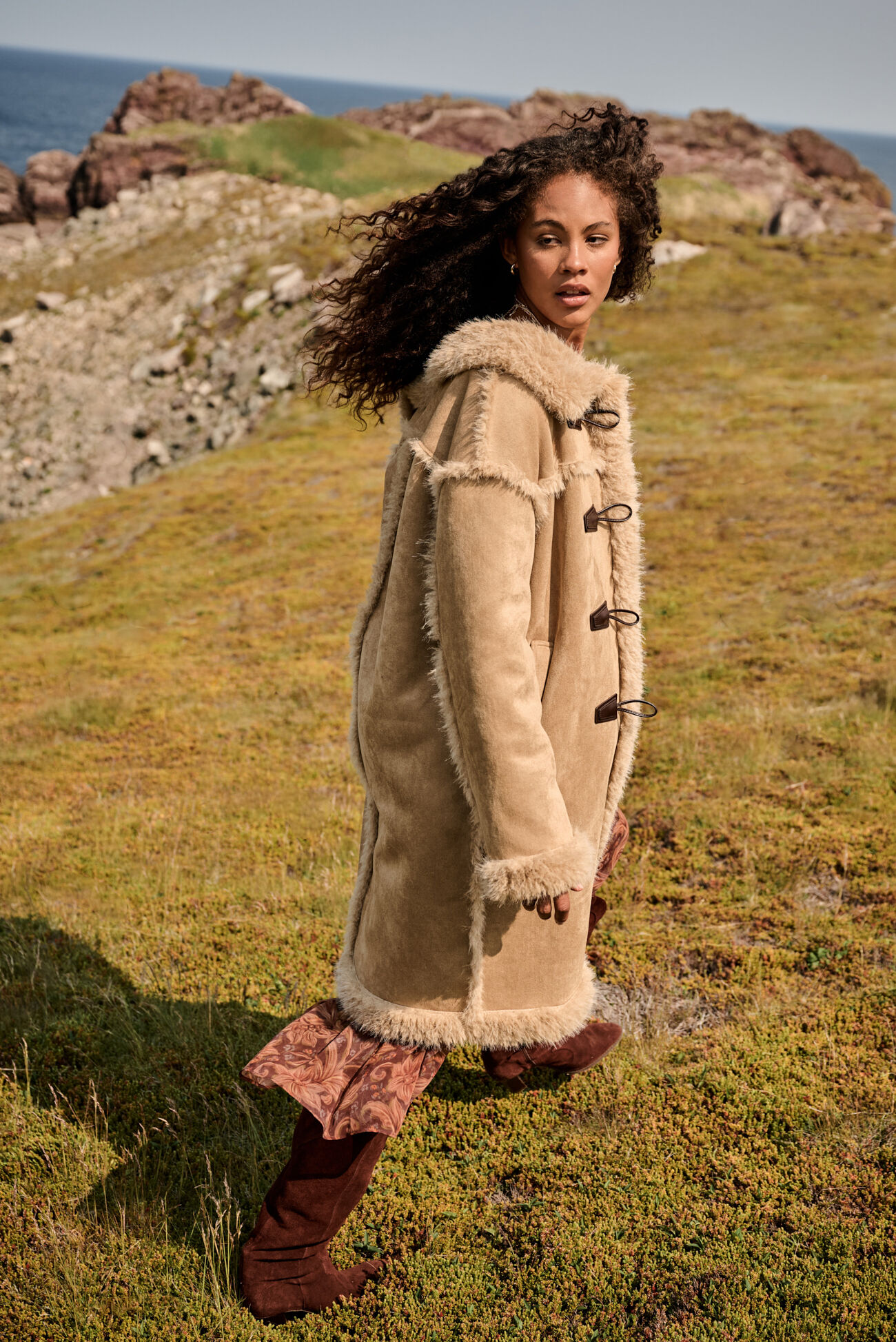 Savannah Faux Suede Coat