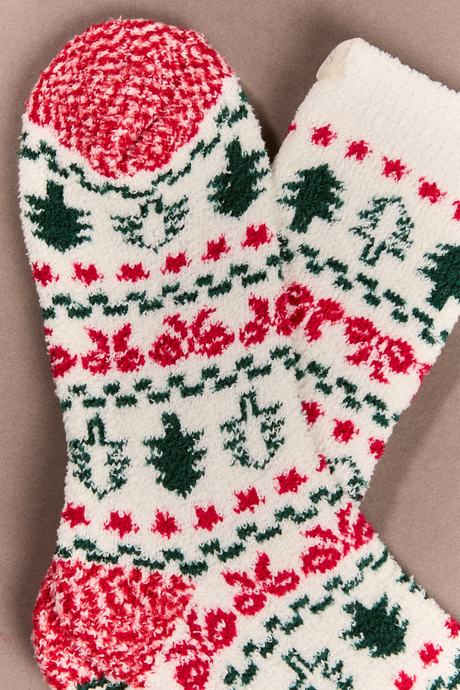 Christmas Tree Fairisle Cozy Sock - Altar'd State