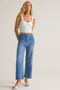 Levvy Cropped Jeans - Altar'd State